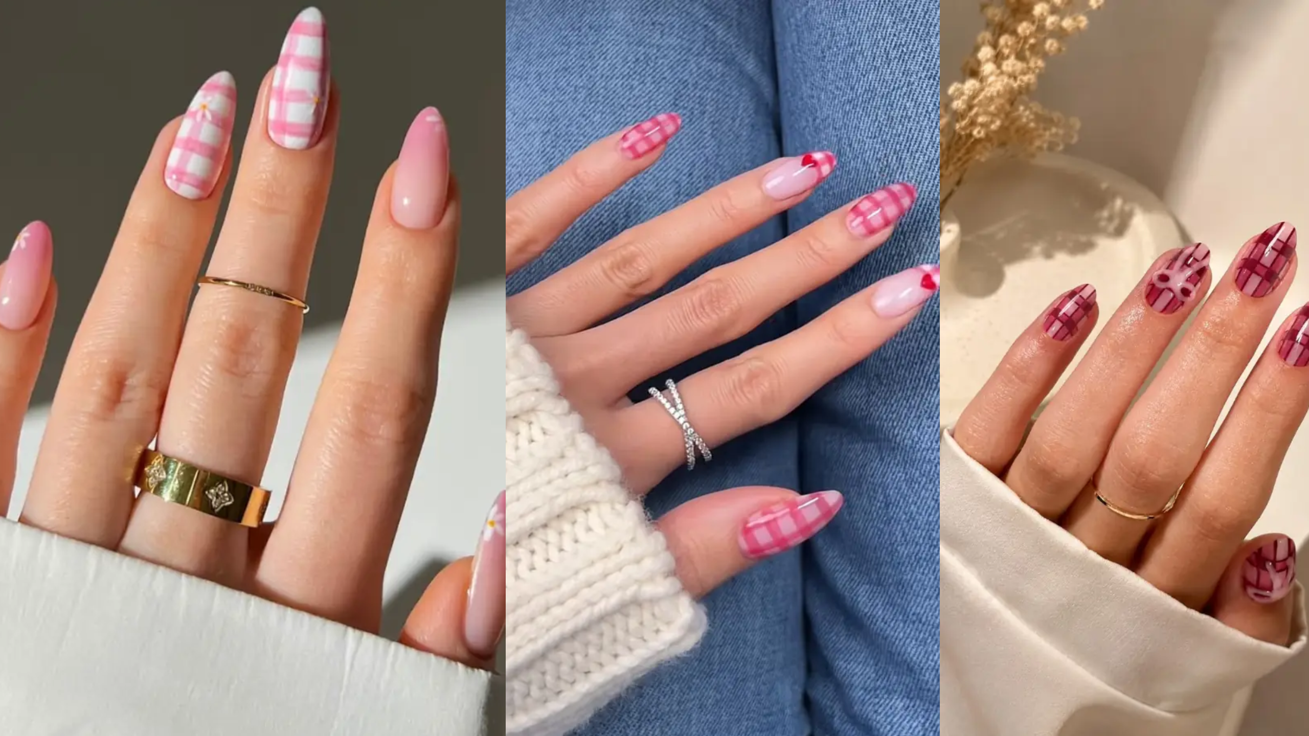 12 trendy pink plaid