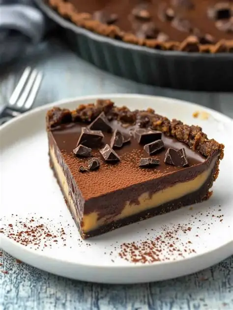 creamy vegan chocolate tart