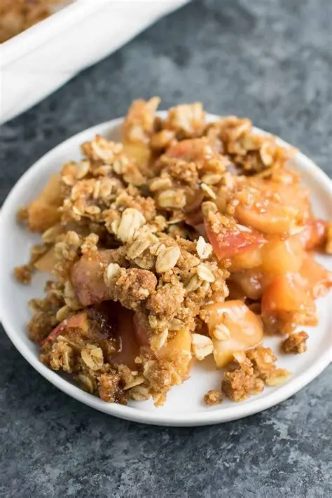 enjoy a warm and comforting vegan apple crisp.