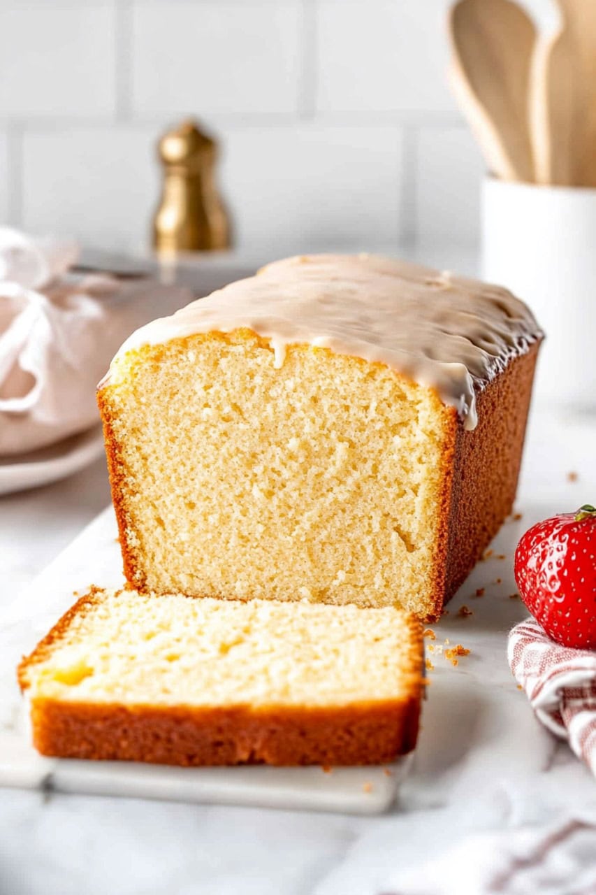 moist and buttery vegan pound cake