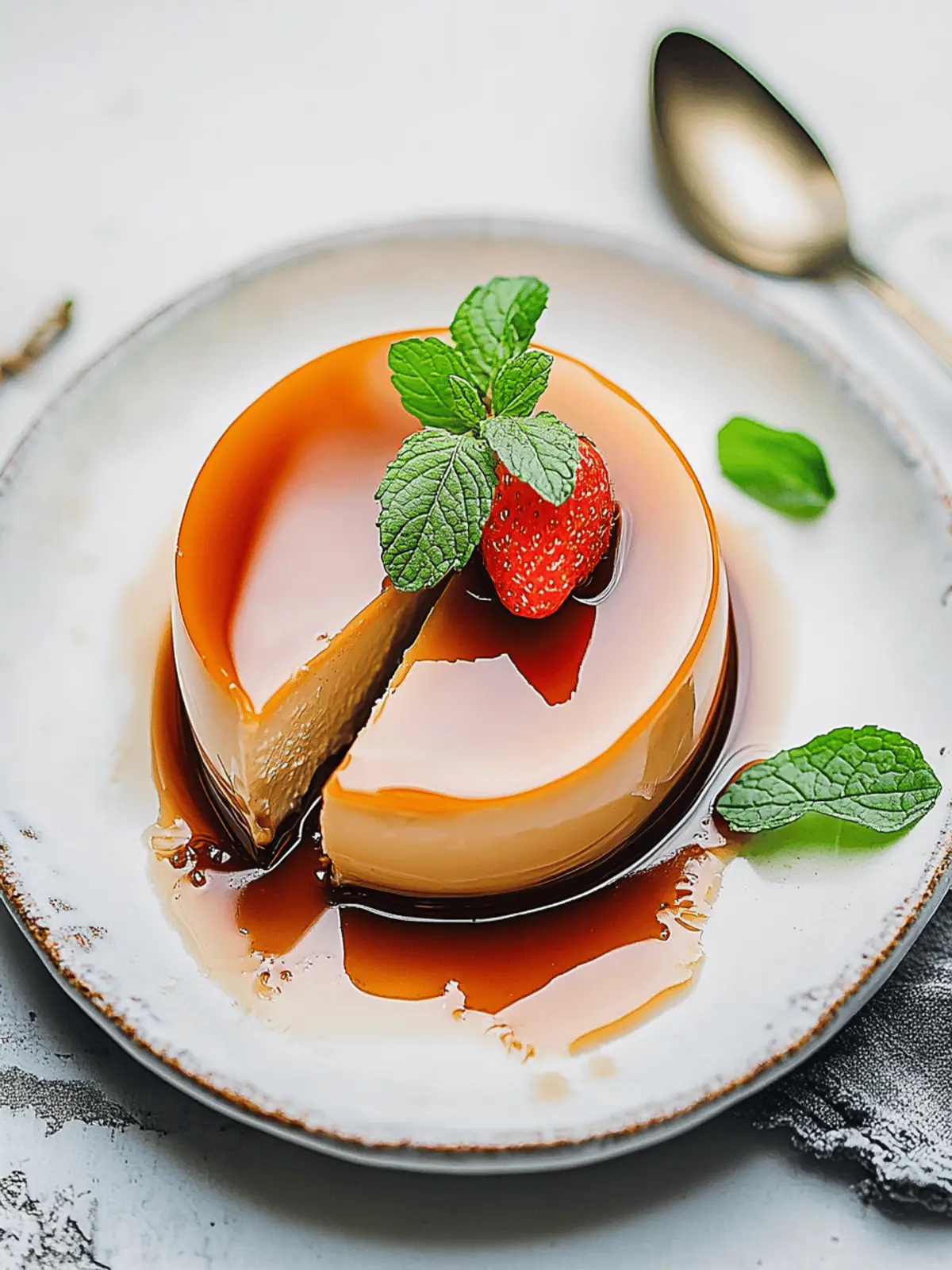 vegan creme caramel