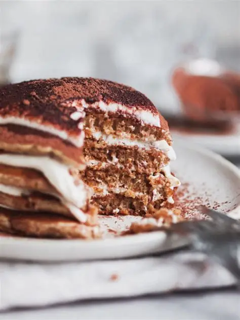 vegan tiramisu pancakes