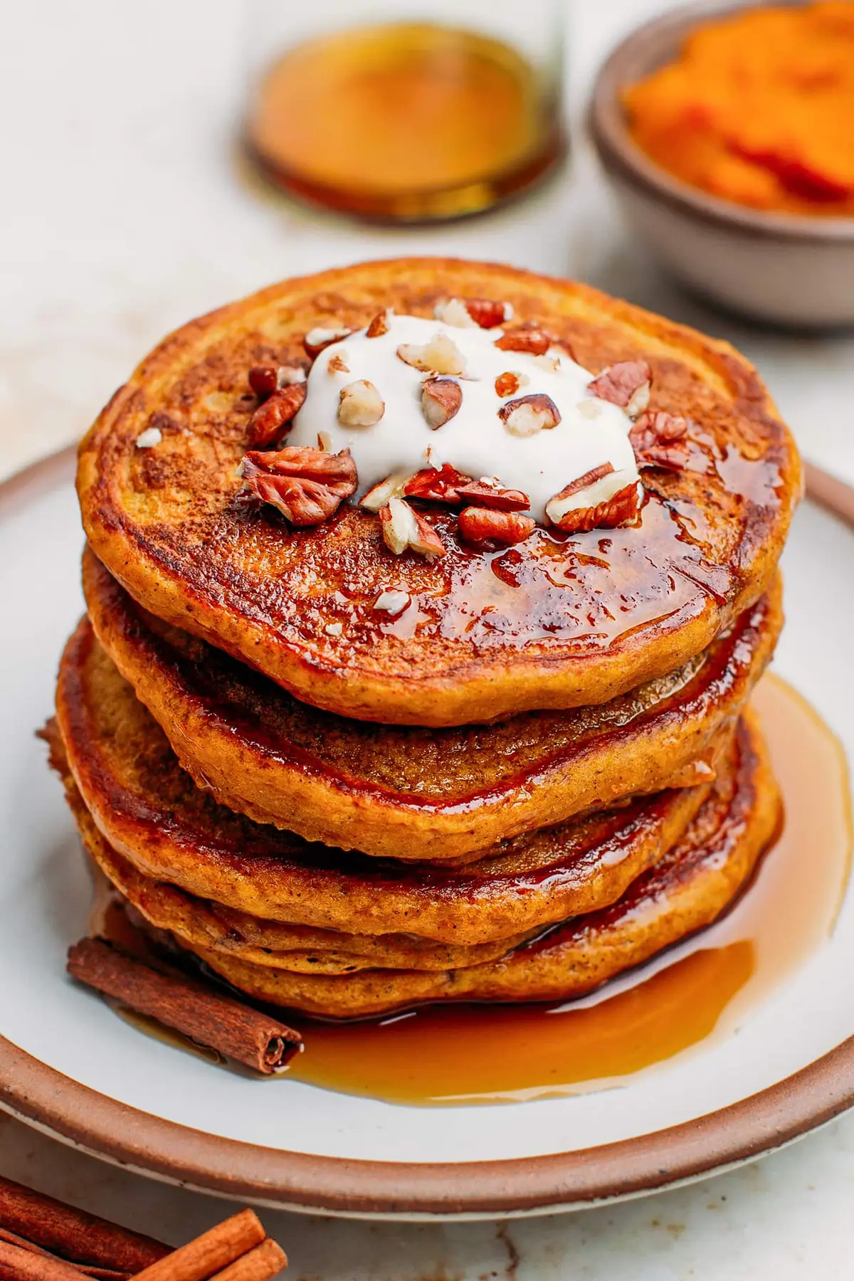 vegan pumpkin pancakes